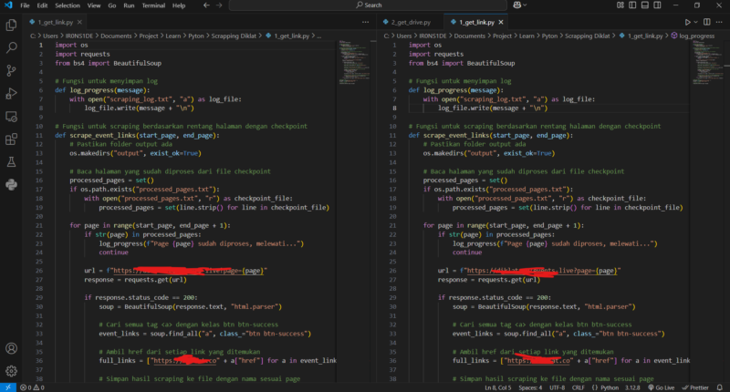Script Scrapping Website Menggunakan Python