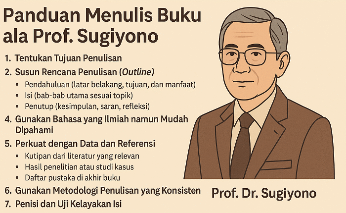 Tips menulis buku Prof Sugiono
